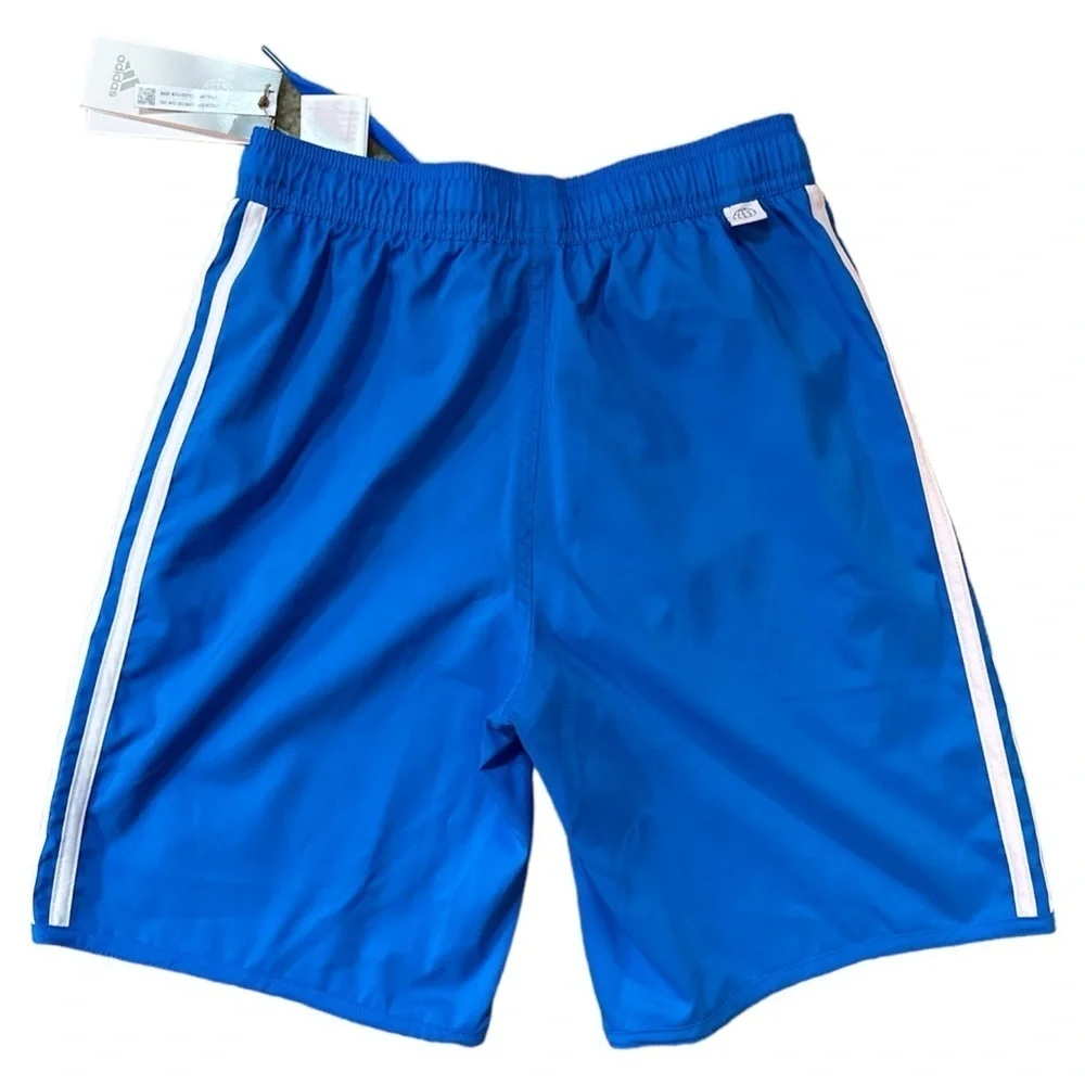 Adidas 3 Stripe Classic Swim Trunks - adidas Swimwear Blue Size: XS NWT